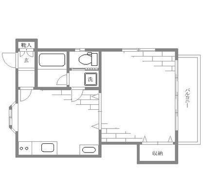 都電荒川線 アパート 1DK