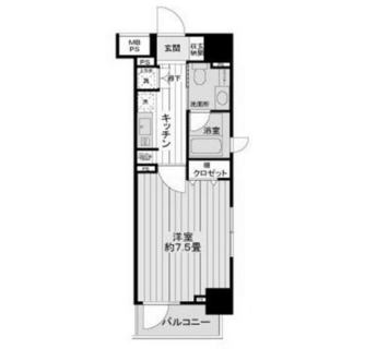 東京都台東区日本堤２丁目 賃貸マンション 1K