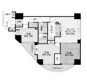 東京都荒川区荒川１丁目 賃貸マンション 3DK