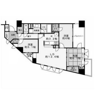 東京都荒川区荒川１丁目 賃貸マンション 3LDK