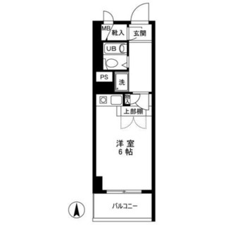 東京都北区上中里２丁目 賃貸マンション 1R