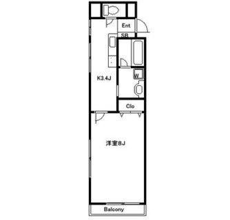 東京都北区豊島２丁目 賃貸マンション 1K