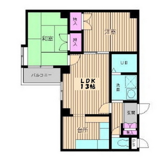 東京都北区滝野川２丁目 賃貸マンション 2LDK
