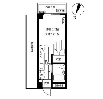 東京都豊島区西巣鴨１丁目 賃貸マンション 1R