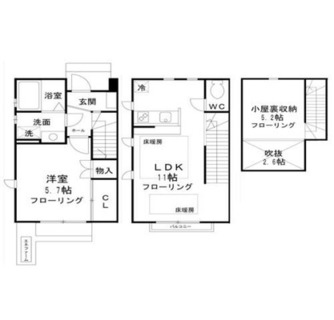 東京都北区滝野川３丁目 賃貸テラスハウス 1LDK
